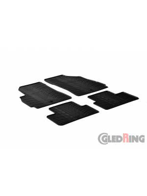 Original Gledring Passform Fußmatten Gummimatten 4 Tlg.+Fixing - Chevrolet Orlando 2010->